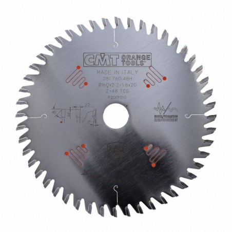 Scie circulaire HM D 160 F 20 Z 48 2,2-1,6 TCG