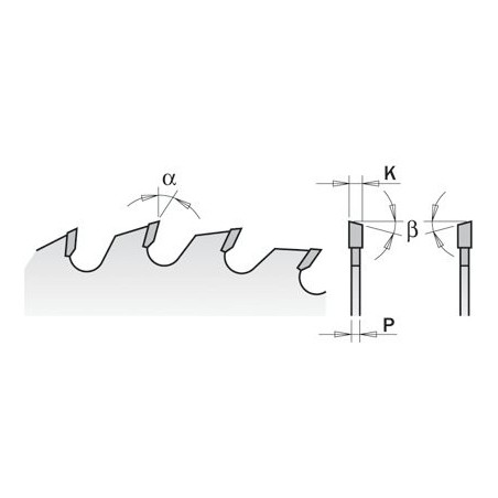 Scie circulaire HM D 400 F 30 Z 48 K 3,2-2,2