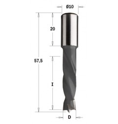 Wiertło HW NP D 8 I 30- L 57,5 S 10x20 RH