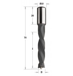 Foret HW NP D 10 I 43 L 70 S 10x20 rH