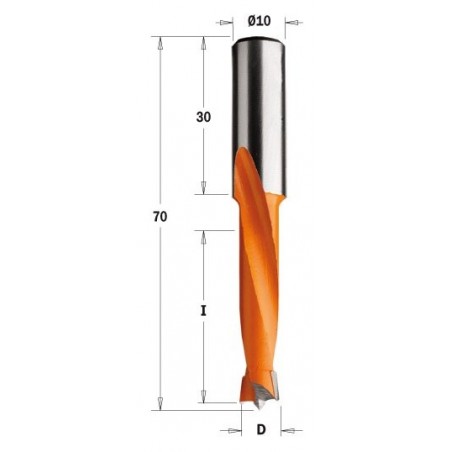 Wiertło NP HW D 4,76 I 35 L-70 S 10x30 LH