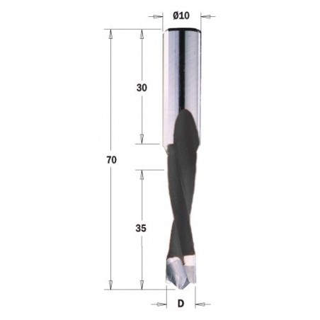 Wiertło NP HW D 6x35 L 70 S 10x30 RH