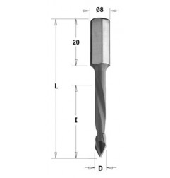 Wiertło P HW D 6 I 43 L 43 S 8x20 RH