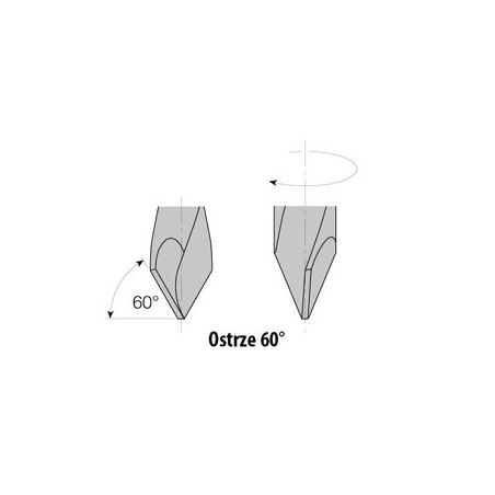 Wiertło P HW D 6 I 43 L 43 S 8x20 RH