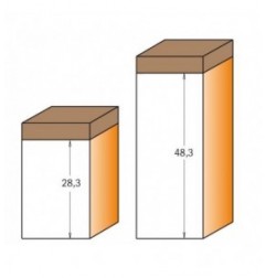 Frez HM D 19 I 48.3 L 99.8 S 12+łożysko górne