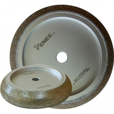 Boron grinding wheel FENES 127x12,7 mm PROFILE 10/30