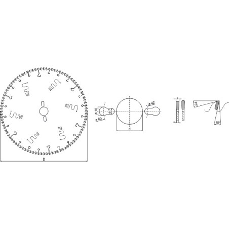 Циркулярная пила WIRR-T 200x30x3,2×2,2 64 z.