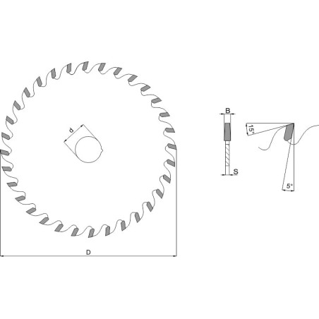 Scie circulaire WIRR-P 140x20x3.1x4.2 32 z.