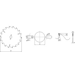 Scie circulaire WIRR-A 300x30x4x2.8 18 z.