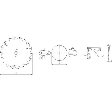 Scie circulaire WIRR-A 300x30x4x2.8 18 z.