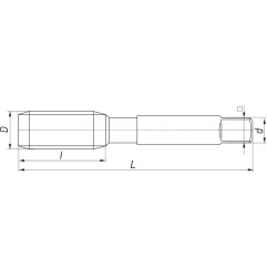 Hand taps for M3/2 metric threads