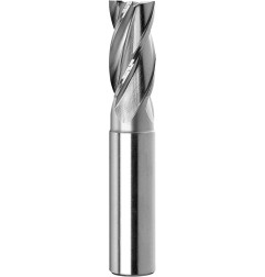 DIN 844-(A,B) K-N Conical-parallel ball nosed short universal with parallel straight shank helical flute end mill