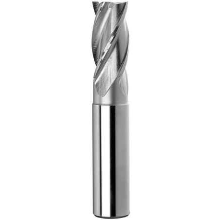 DIN 844-(A,B) K-M-N Conical-parallel nosed short center-cutting blade with parallel straight shank helical flute end mill