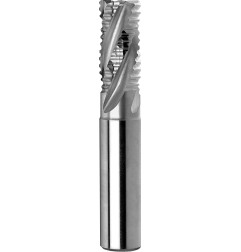 DIN 844-(A,B) K-NR conical-parallel, short for roughing end mill with parallel straight shank