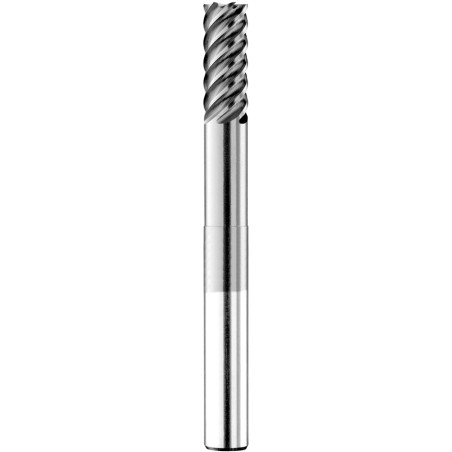 DIN 844- (A,B) L-M-NH 50° End mill, long center-cutting with straight parallel shank