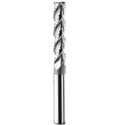 DIN 844- (A,B) L-M-WR roughing end mill for light metals, long with straight parallel shank