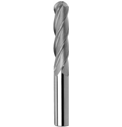 DIN 1889-BA K-H Ball nosed cylindrical end mill for die-sinking with straight parallel shank - short