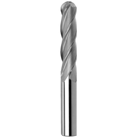 DIN 1889-BA K-H Ball nosed cylindrical end mill for die-sinking with straight parallel shank - short