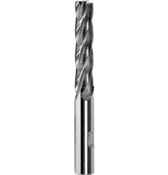 DIN 1889-(A,B) L-M-HR Roughing end mill with straight shank for machining of hard and poor machinable materials, long