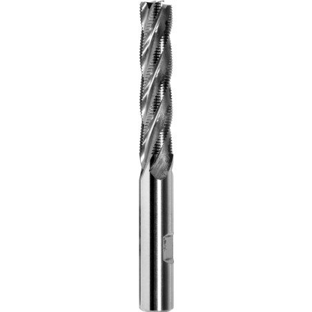 DIN 1889-(A,B) L-M-HR Roughing end mill with straight shank for machining of hard and poor machinable materials, long