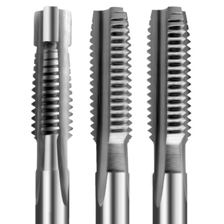 DIN 352 INOX Hand tapping for metric plain thread (set of 3 pcs.)