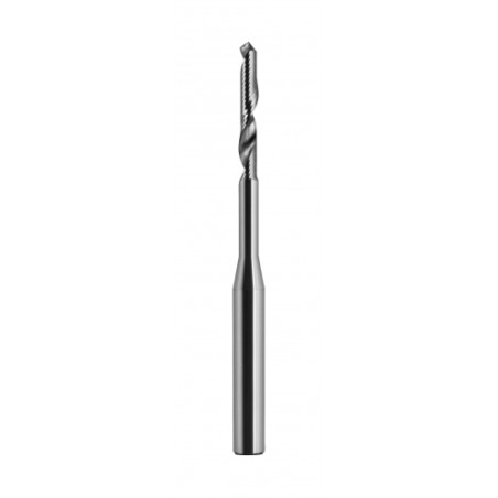 NFPv 1-cut waterslot cutter end mill with Drill Point 90° face