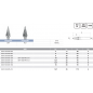 M-SKM - DIN SKM ISO M VHM lime conique rotative pour métal