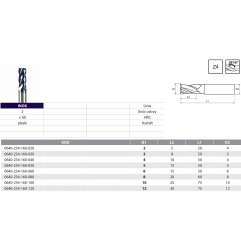 INOX VHM carbide END MILL for stainless steel