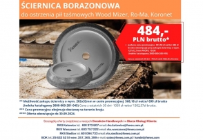 Oferta specjalna na ściernice borazonową - 484 PLN Brutto!