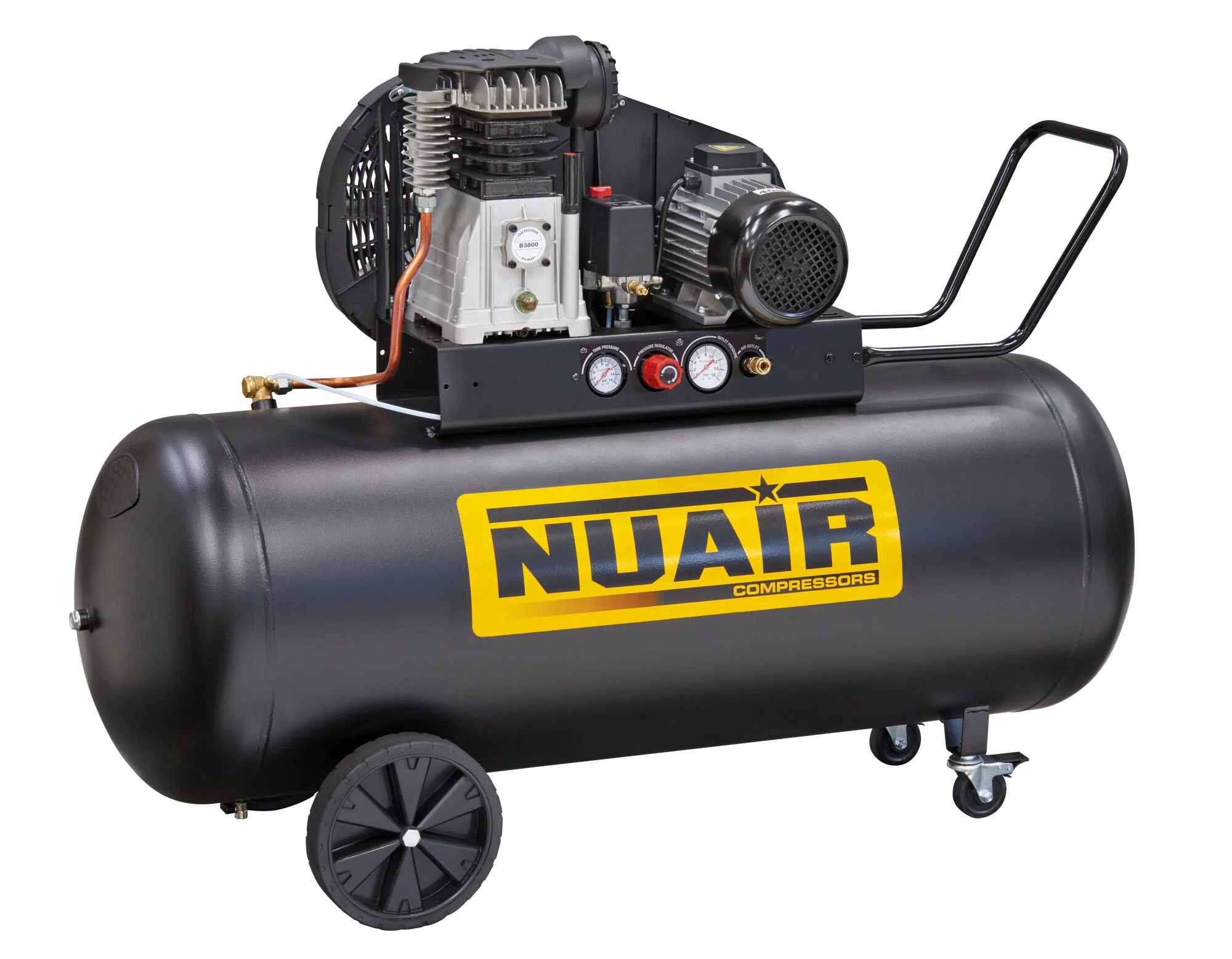 Kompresor olejowy wyciszony 66dB 50L 10 bar 2,2 kW 390 l/min NuAir (kopia) (kopia) (kopia) (kopia) (kopia) (kopia)