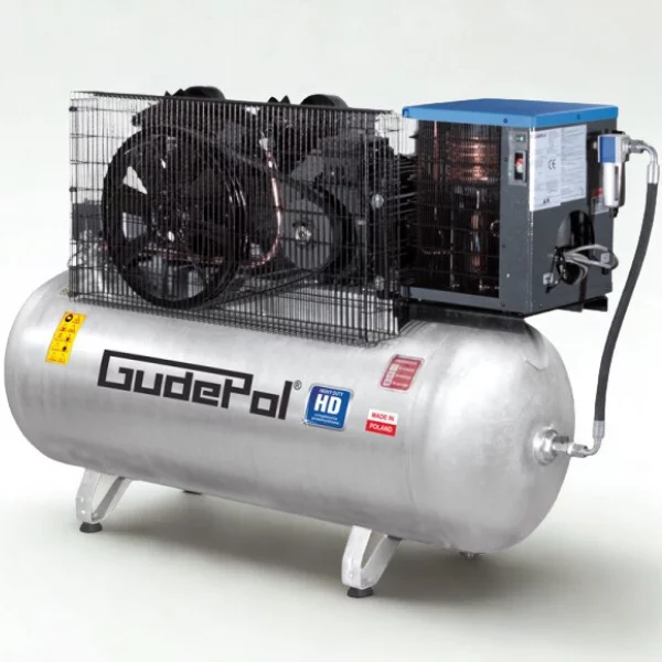 Kompresor tłokowy olejowy 4,0kW 270L 10bar 700l/min Gudepol