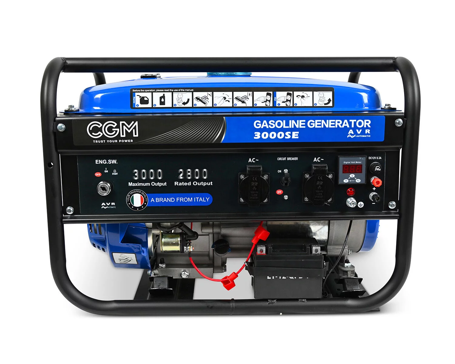 CGM Super Power 3000SE – agregat prądotwórczy 3,0 kW benzynowy 230 V