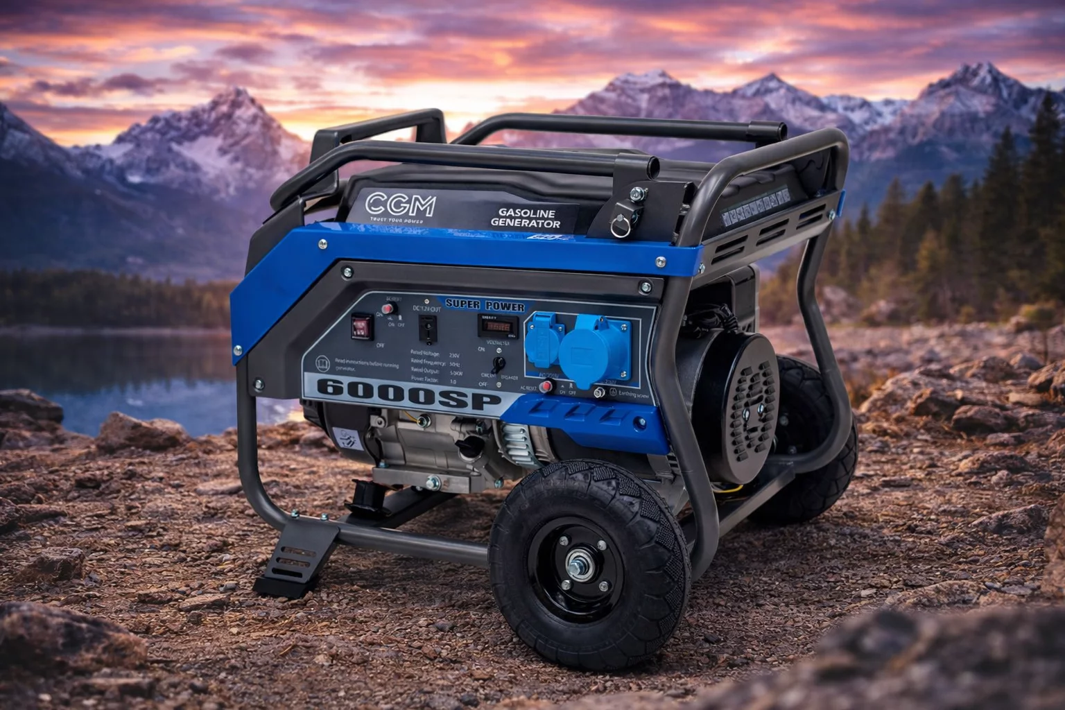 CGM Super Power 6000SP – agregat prądotwórczy 5,4 kW benzynowy 230 V