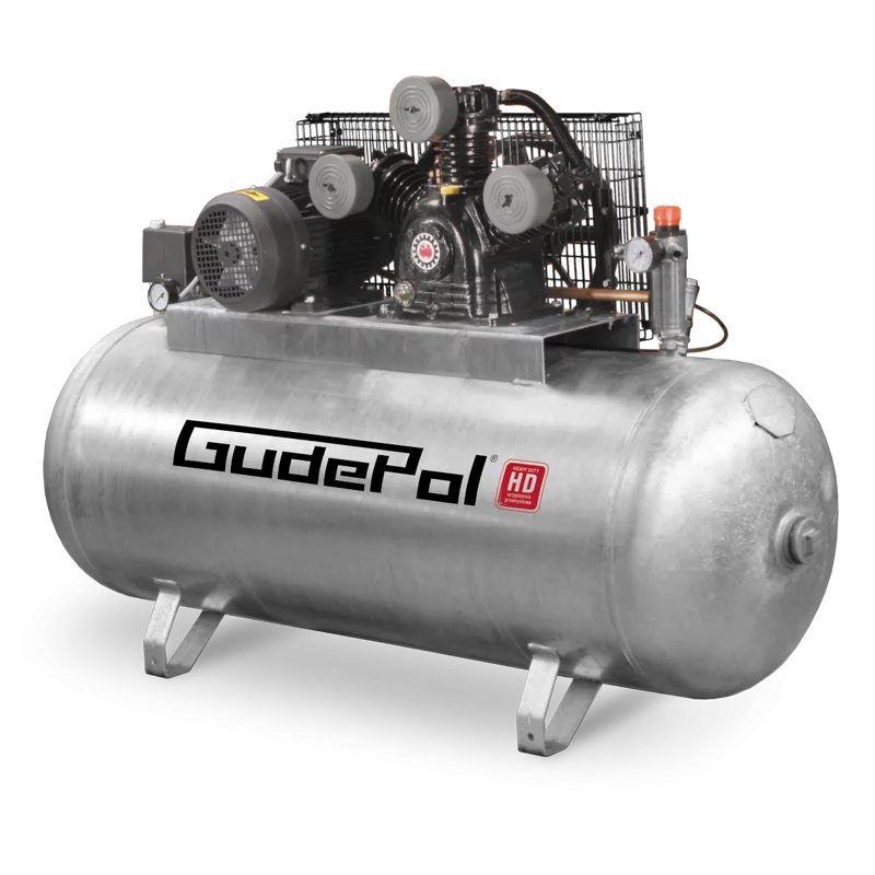 Kompresor tłokowy olejowy 4,0kW 270L 10bar 700l/min Gudepol