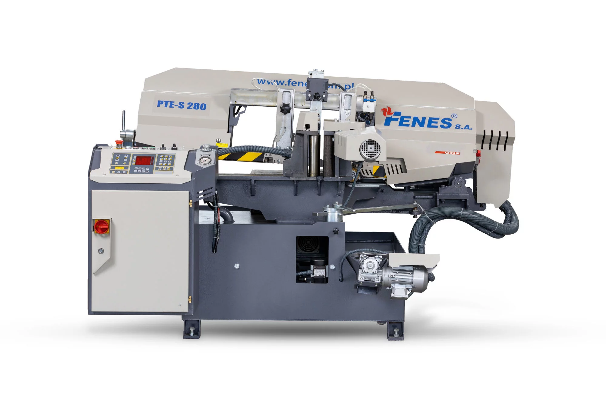 Przecinarka do metalu taśmowa automatyczna PTE- S 280 FENES