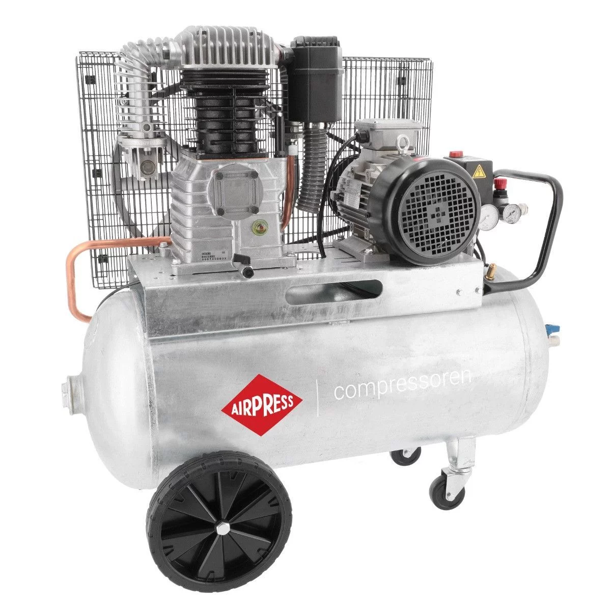 Kompresor dwutłokowy G 700-90 Pro 11 bar 5.5 KM/4 kW 400V 476 l/min 90 l galwanizowany Airpress