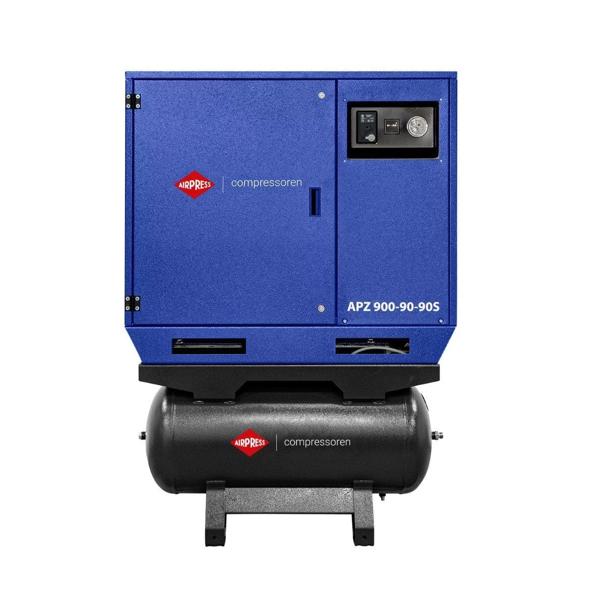 Cichy kompresor dwutłokowy APZ 900-90-90S 10 bar 7.5 KM/5.5 kW 611 l/min 2x90 l Airpress