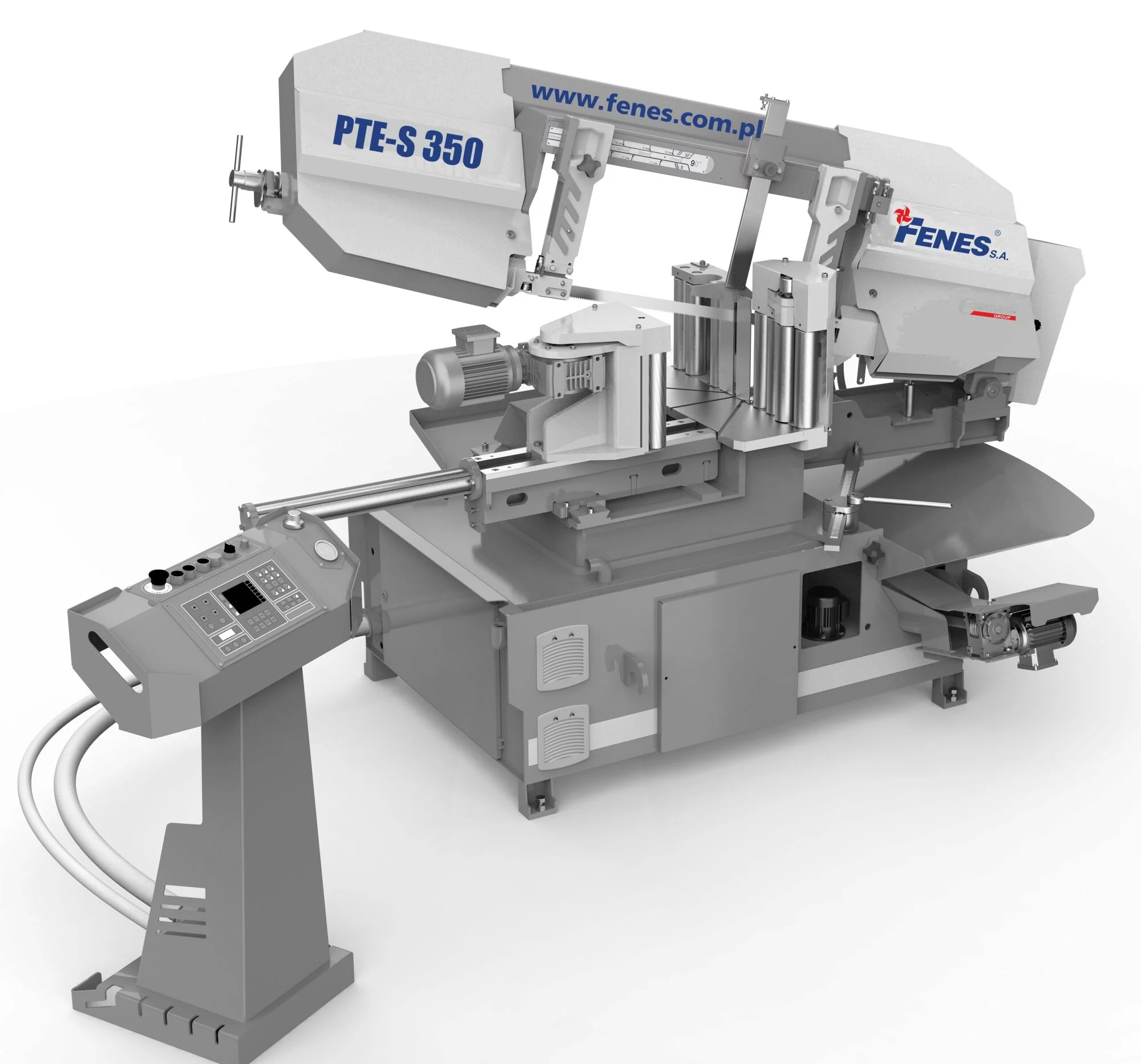 Przecinarka do metalu taśmowa automatyczna PTE-S 350 FENES